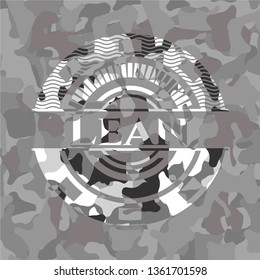 Lean grey camo emblem