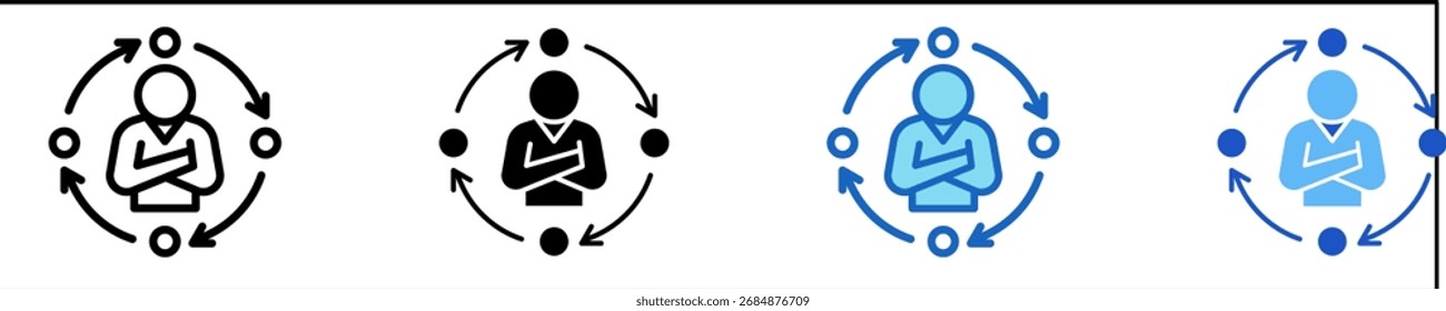 Lean Leadership  Icon Set Multiple Style Collection
