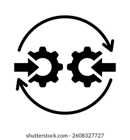 Lean Management Icon Element for Design
