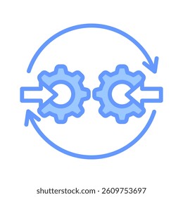 Lean Management Icon Element for Design