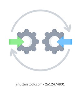Lean Management Icon Element for Design
