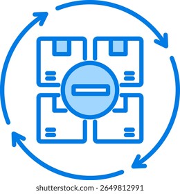 Elemento de ícone de gerenciamento enxuto para design