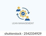 Lean Management Vector Or Logo Sign Symbol Illustration