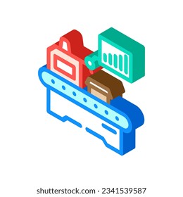 vector de ícono isométrico de ingeniero mecánico de manufactura delgada. signo de ingeniero mecánico de manufactura delgada. ilustración de símbolo aislado