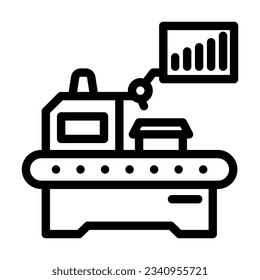 lean manufacturing mechanical engineer line icon vector. lean manufacturing mechanical engineer sign. isolated contour symbol black illustration