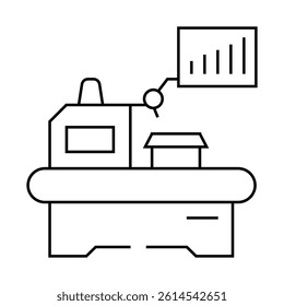 lean manufacturing mechanical engineer line icon vector. lean manufacturing mechanical engineer sign. isolated contour symbol black illustration