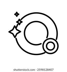lean plate icon vector illustration, pictogram isolated on white background. color editable