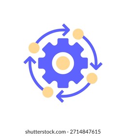Lean Startup Line Icon, Outline Symbol for Agile Methodology, Efficient Process, Minimum Viable Product, Waste Reduction, and Fast Iteration. Vector Sign Icon.