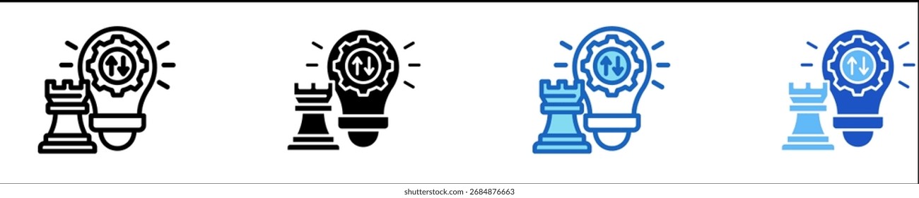 Lean Strategy  Icon Set Multiple Style Collection
