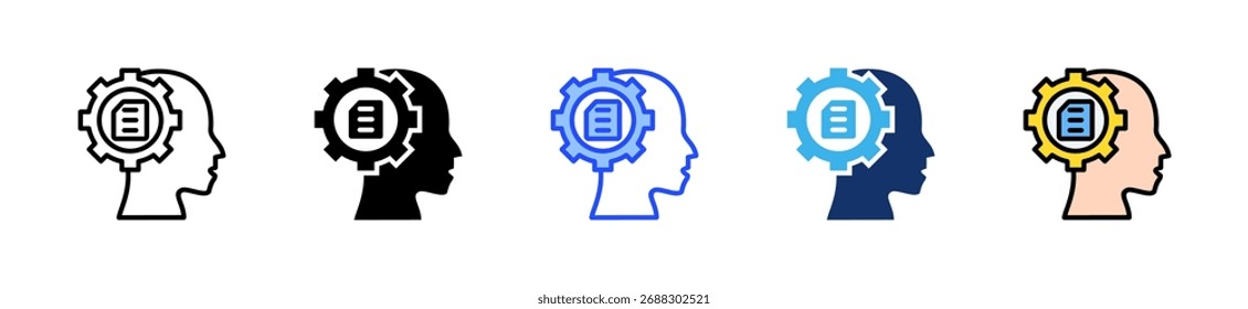 Lean Thinking Icon Collection With Multiple Styles