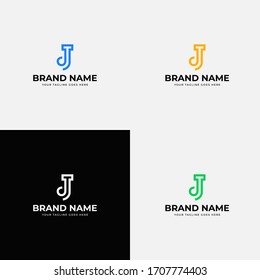 Leaner style Modern Initial Letter J logo icon design template elements for corporate brand identity.