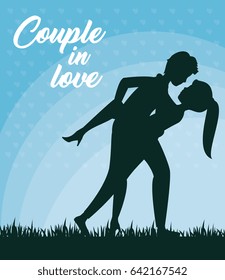 Leaning over couple design