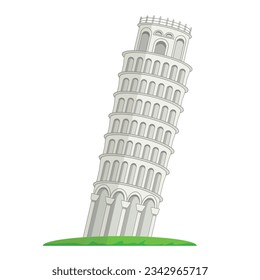 Leaning Tower of Pisa Italy Vector