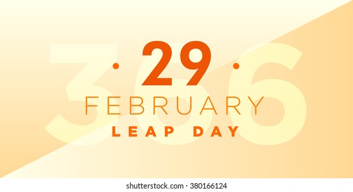 Leap Day Vector February 29