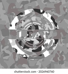 Graues Blech-Camo-Emblem. Vektorgrafik. 