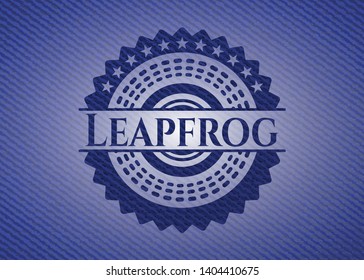 Leapfrog jean background. Vector Illustration. Detailed.