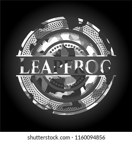 Leapfrog on grey camouflage pattern