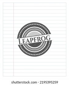 Leapfrog Penciled. Vector Illustration. Detailed. 