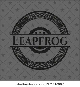Leapfrog realistic dark emblem