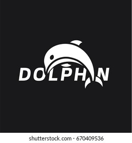 Leaping Dolphin Logo Modern Style Vector Design Illustration art