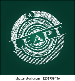 Leapt chalkboard emblem