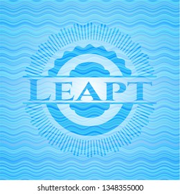 Leapt water wave emblem.