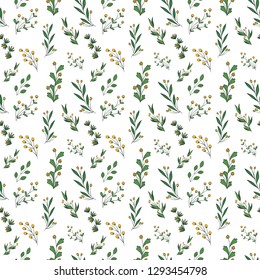 Lear Pattern Background Green Seamless Repeat