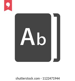 Learn book vector icon