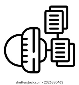 Erfahren Sie die Vektorgrafik von Fallsymbolen. Studienerforschung. Erfolgsdaten
