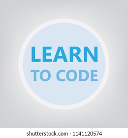 learn to code concept- vector illustration