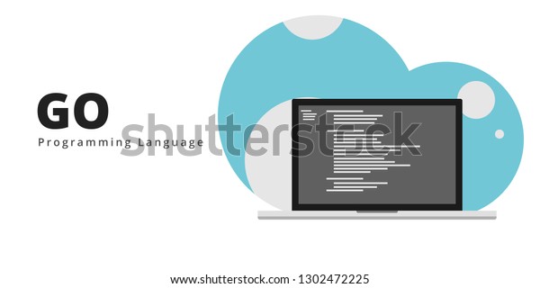 Learn Code Go Lang Programming Language Stock Vector (Royalty Free ...