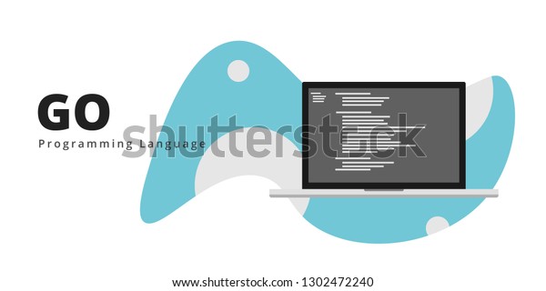 Learn Code Go Lang Programming Language Stock Vector (Royalty Free ...