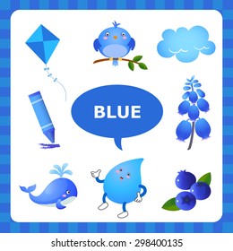 Learn The Color Blue - things that are blue color