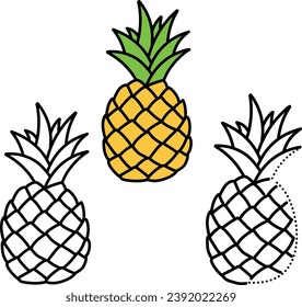 aprender a colorear y conectar líneas de fruta para niños
