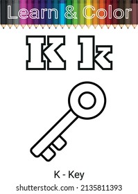 Learn And Color - English Alphabet