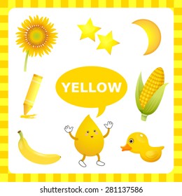 Learn The Color Yellow - things that are yellow color