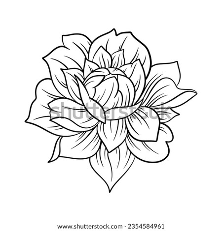 learn coloring for kids, flower image