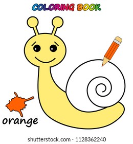 Learn colors. Worksheet. Game for kids - coloring book.