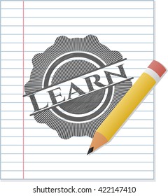 Learn draw with pencil effect