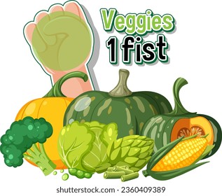 Learn to eat healthy by comparing food amounts visually
