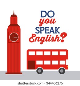learn english design, vector illustration eps10 graphic 