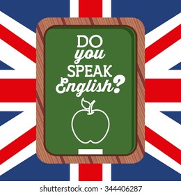 learn english design, vector illustration eps10 graphic 