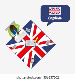 learn english design, vector illustration eps10 graphic 