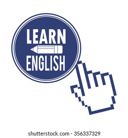 learn english design, vector illustration eps10 graphic 