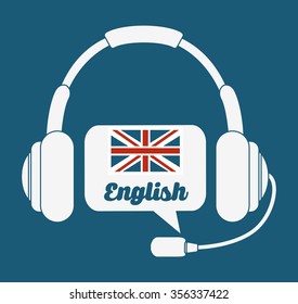 learn english design, vector illustration eps10 graphic 