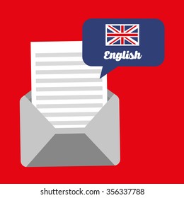 learn english design, vector illustration eps10 graphic 