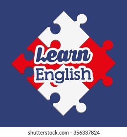 learn english design, vector illustration eps10 graphic 