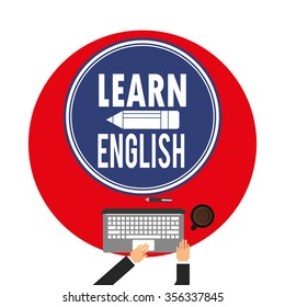 learn english design, vector illustration eps10 graphic 