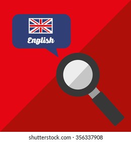 learn english design, vector illustration eps10 graphic 