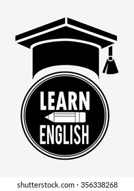 learn english design, vector illustration eps10 graphic 
